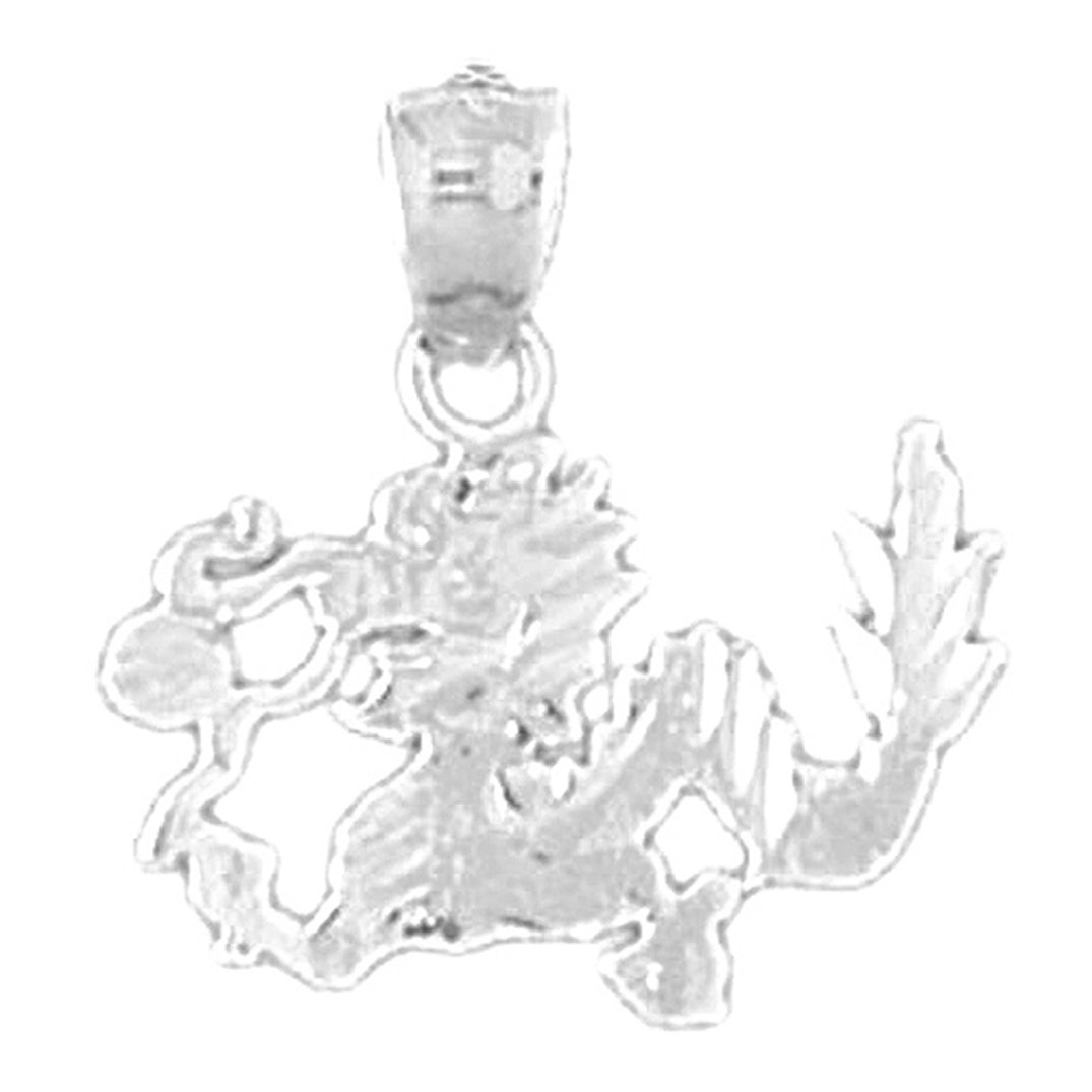 14K or 18K Gold Dragon Pendant