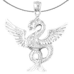 10K, 14K or 18K Gold Dragon Pendant