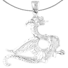 10K, 14K or 18K Gold Dragon Pendant