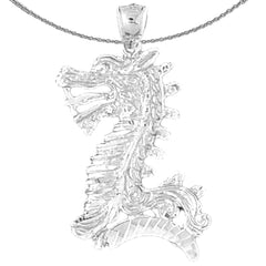 10K, 14K or 18K Gold Dragon Pendant