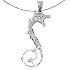 10K, 14K or 18K Gold Dragon Pendant