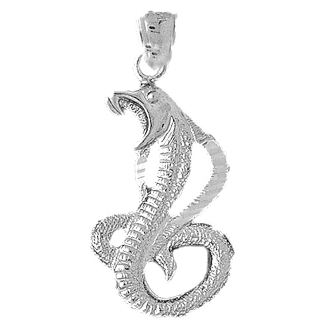 10K, 14K or 18K Gold Cobra Pendant