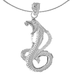10K, 14K or 18K Gold Cobra Pendant
