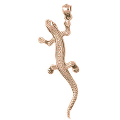 10K, 14K or 18K Gold Lizard Pendant