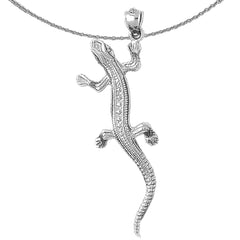 10K, 14K or 18K Gold Lizard Pendant
