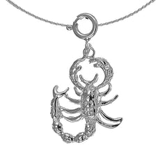 14K or 18K Gold Scorpion Pendant