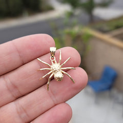 10K, 14K or 18K Gold Spider Pendant