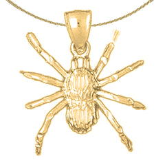 10K, 14K or 18K Gold Spider Pendant
