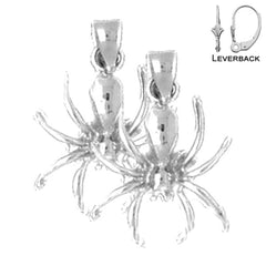 14K or 18K Gold Spider Earrings