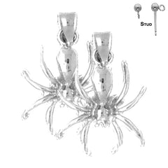 14K or 18K Gold Spider Earrings