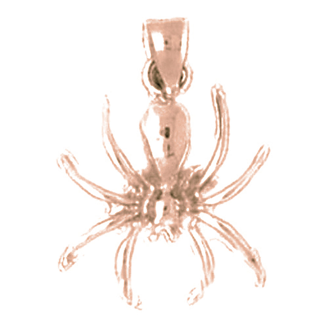 14K or 18K Gold Spider Pendant