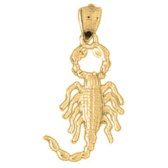 14K or 18K Gold Scorpion Pendant
