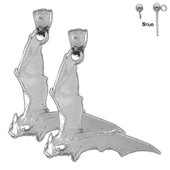 14K or 18K Gold Bat Earrings