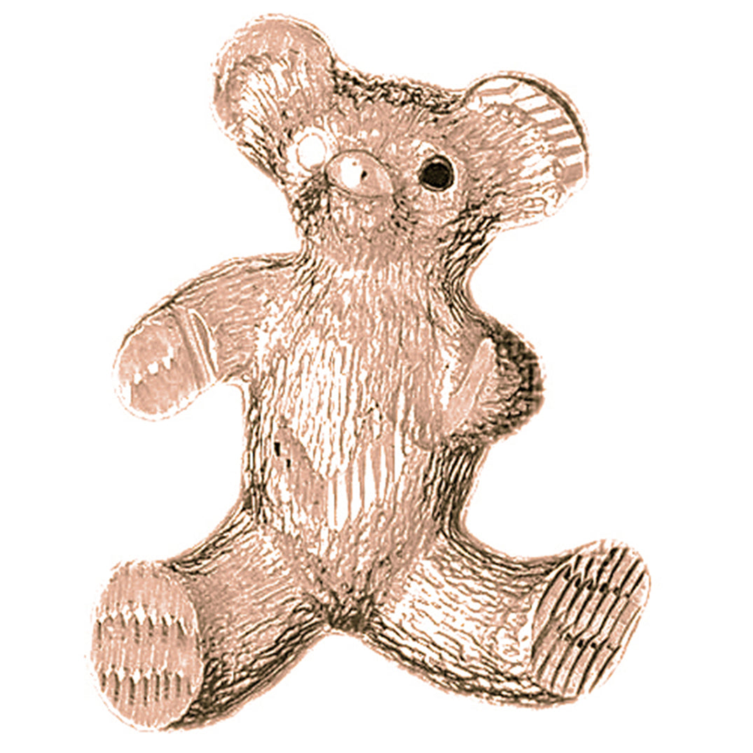 10K, 14K or 18K Gold Teddy Bear Pendant