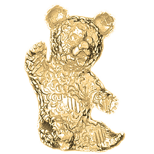 10K, 14K or 18K Gold Teddy Bear Pendant