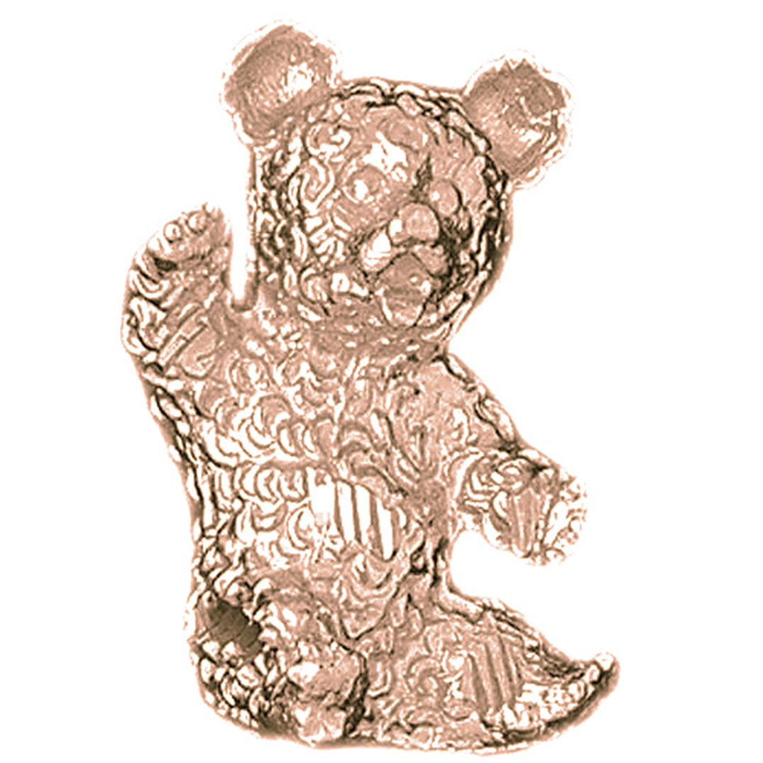 10K, 14K or 18K Gold Teddy Bear Pendant
