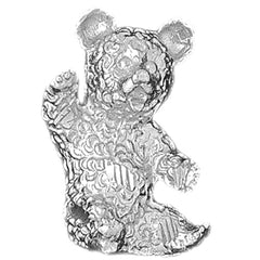 10K, 14K or 18K Gold Teddy Bear Pendant