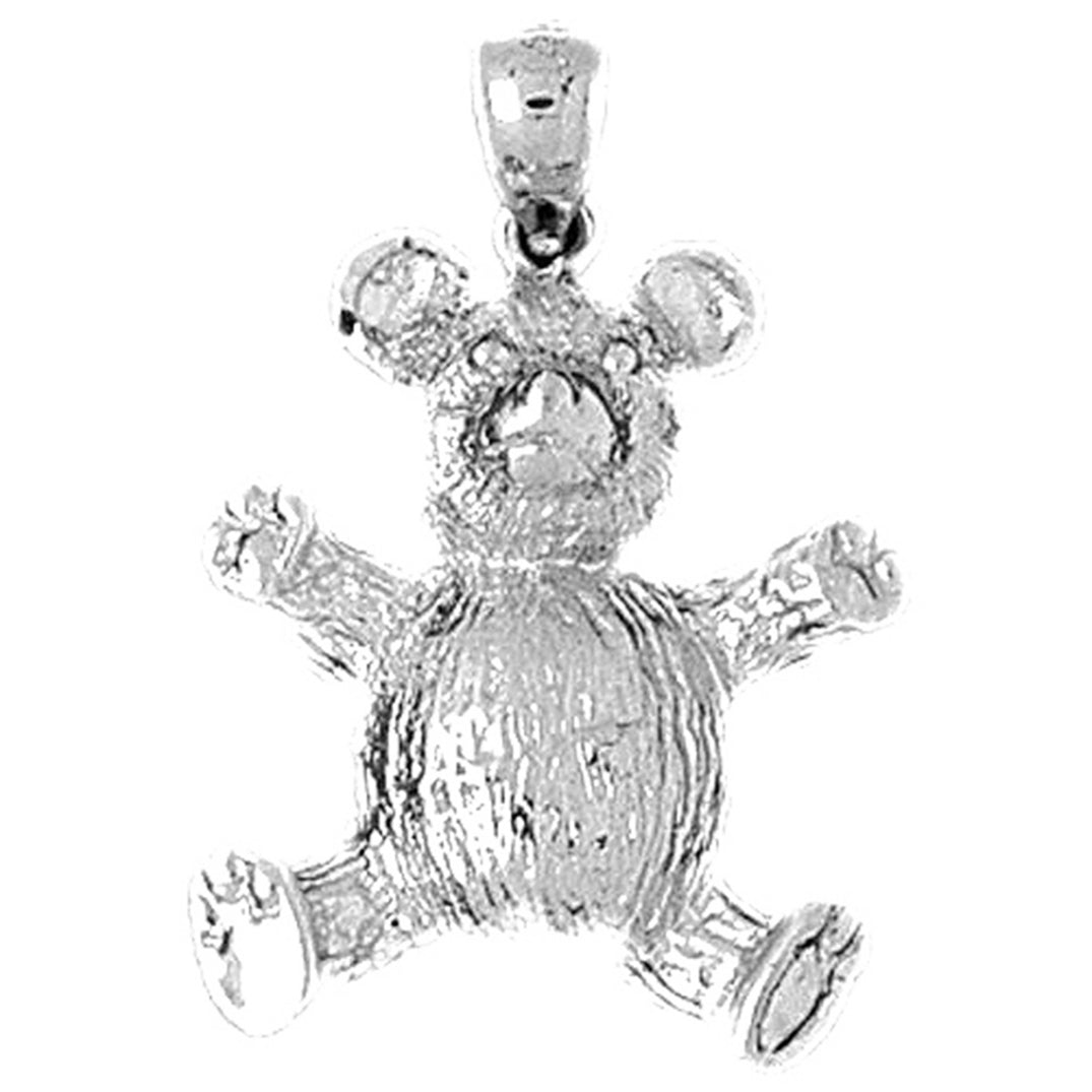 10K, 14K or 18K Gold Teddy Bear Pendant
