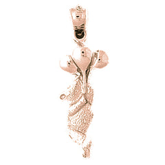 10K, 14K or 18K Gold Teddy Bear Pendant