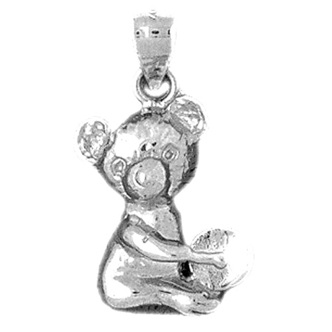 10K, 14K or 18K Gold Teddy Bear Pendant