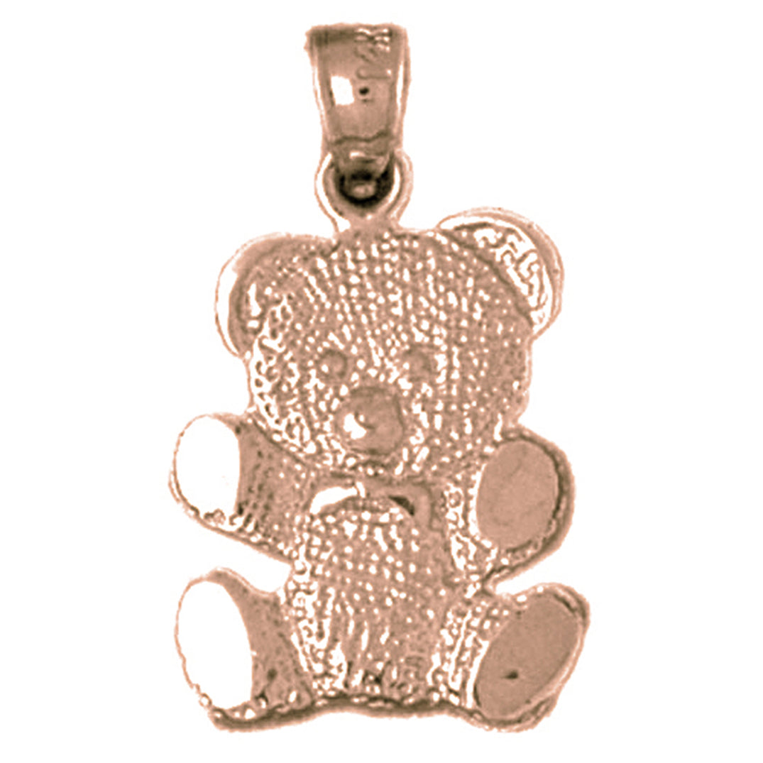 10K, 14K or 18K Gold Teddy Bear Pendant
