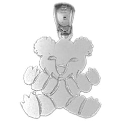 14K or 18K Gold Teddy Bear Pendant