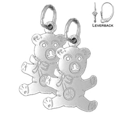 14K oder 18K Gold Teddybär Ohrringe