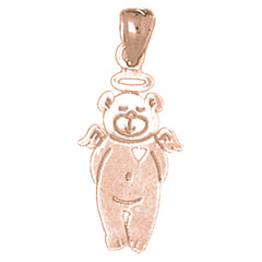 14K or 18K Gold Teddy Bear Pendant