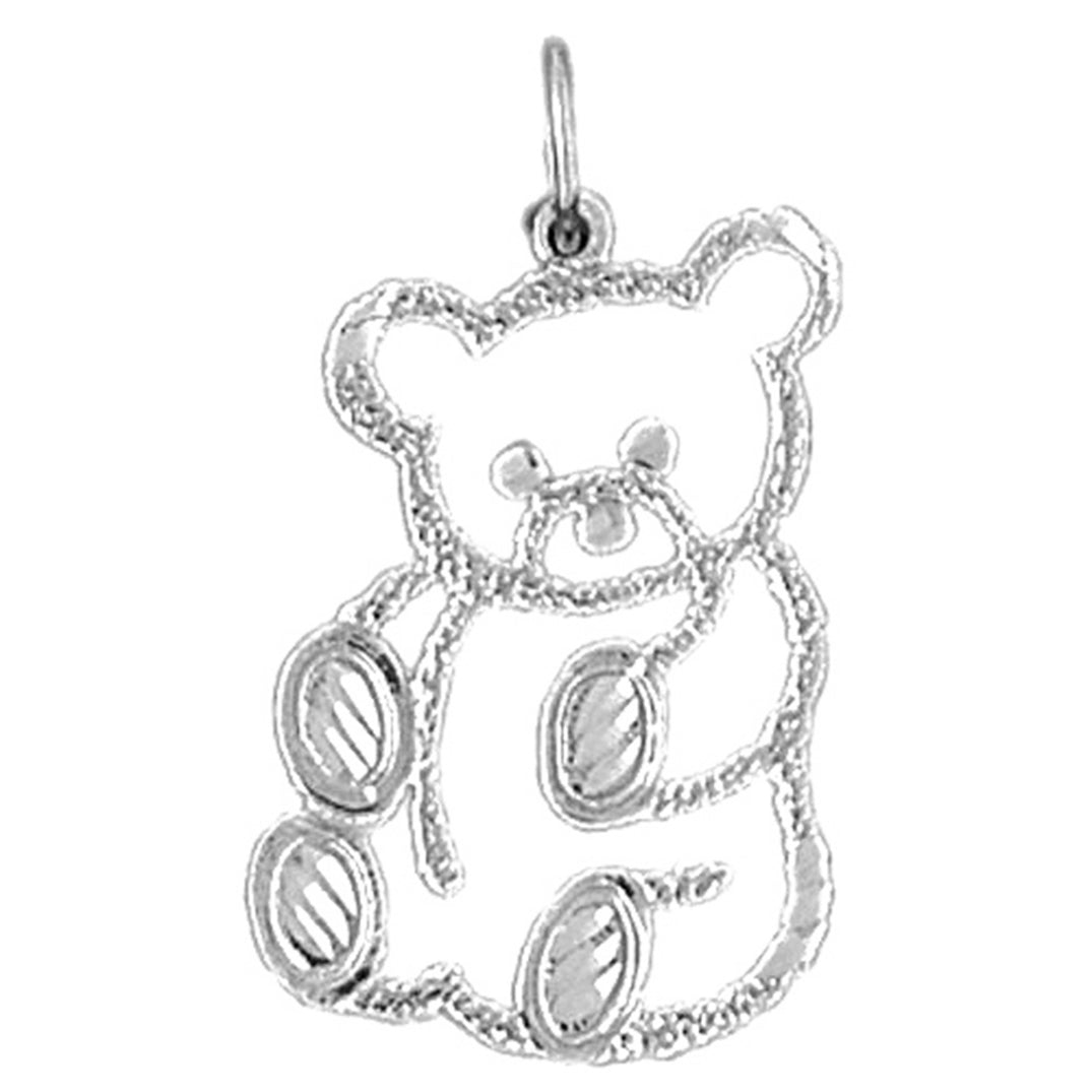 14K or 18K Gold Teddy Bear Pendant
