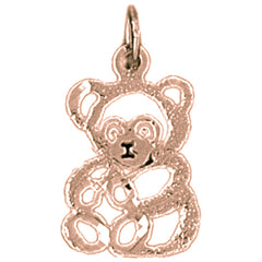 14K or 18K Gold Teddy Bear Pendant