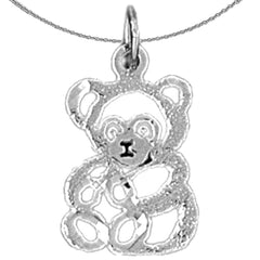 14K or 18K Gold Teddy Bear Pendant