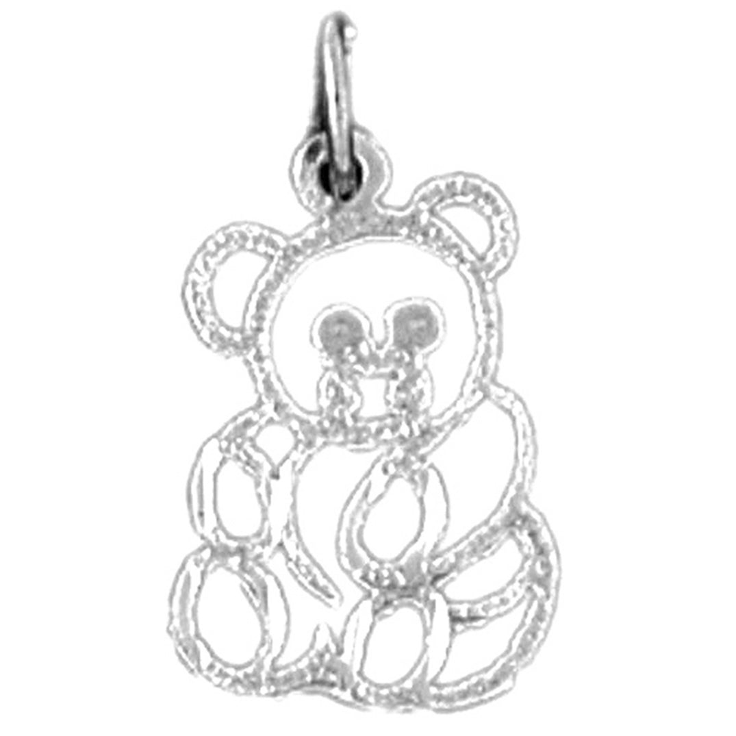 14K or 18K Gold Teddy Bear Pendant