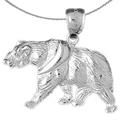 Braunbär-Anhänger aus 10 Karat, 14 Karat oder 18 Karat Gold