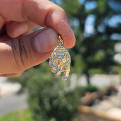 10K, 14K or 18K Gold Grizzly Bear Pendant