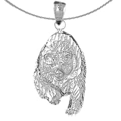 Grizzlybär-Anhänger aus 10 Karat, 14 Karat oder 18 Karat Gold