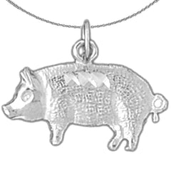 14K or 18K Gold Pig Pendant