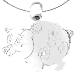 14K or 18K Gold Pig Pendant