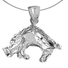 10K, 14K or 18K Gold 3D Boar Pendant