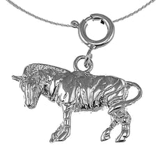14K or 18K Gold Zebra Pendant