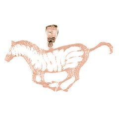 14K or 18K Gold Zebra Pendant