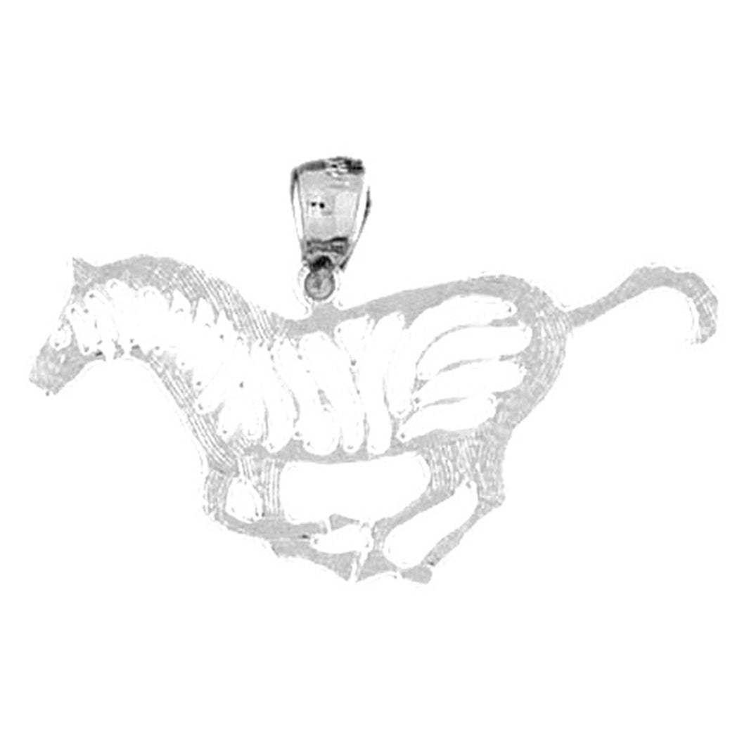 14K or 18K Gold Zebra Pendant