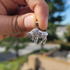 10K, 14K or 18K Gold Bison Pendant