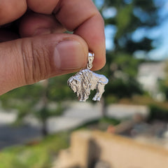 10K, 14K or 18K Gold Bison Pendant