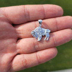 10K, 14K or 18K Gold Bison Pendant