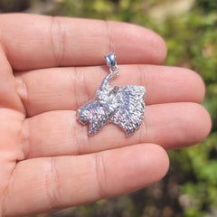 Ziegenanhänger aus 10 Karat, 14 Karat oder 18 Karat Gold