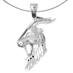 10K, 14K or 18K Gold Goat Pendant