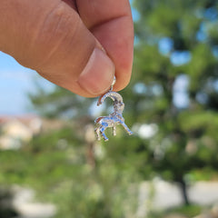 10K, 14K or 18K Gold Goat Pendant