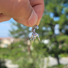 10K, 14K or 18K Gold Goat Pendant