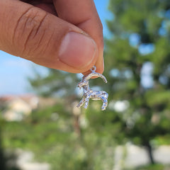 10K, 14K or 18K Gold Goat Pendant