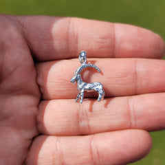 10K, 14K or 18K Gold Goat Pendant